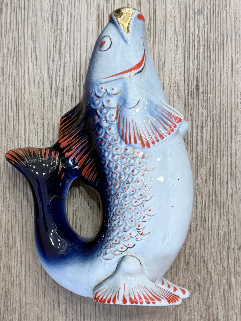 Vintage Soviet Porcelain Fish Decanter - Picture 6 of 8